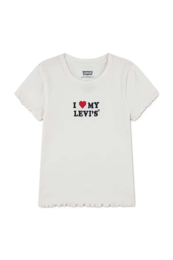 Levi's Levi's kratka majica otroška z bombažem I HEART MY LEVIS TOP