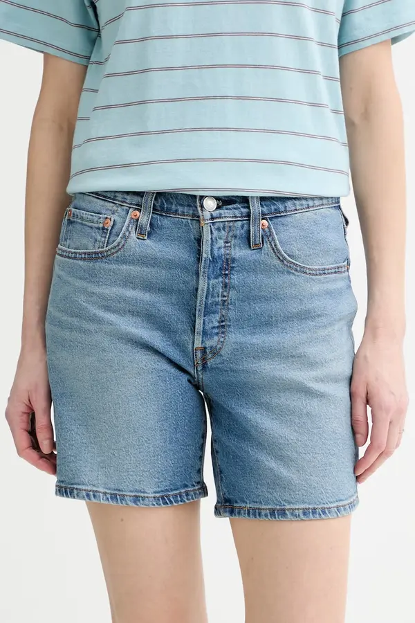 Levi's Levi's kratke hlače ženske denim 501® MID THIGH