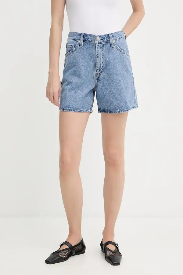Levi's Levi's kratke hlače ženske denim CINCH MID-THIGH