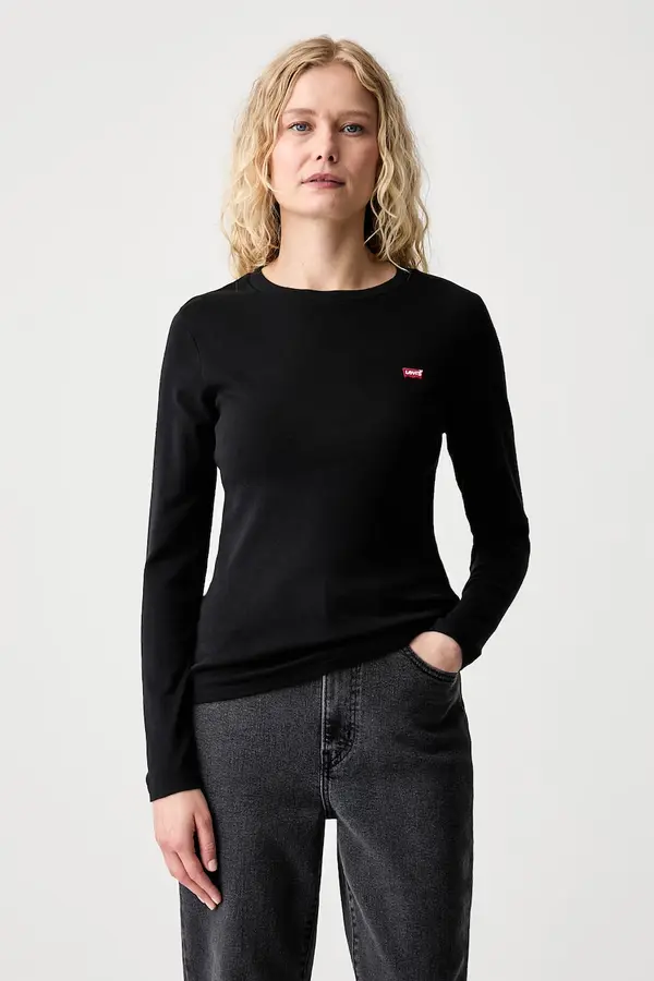 Levi's Levi's majica z dolgimi rokavi ženska bombažna ESSENTIAL LS paket 2 kosov