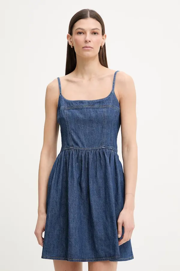 Levi's Levi's obleka A-kroja denim JOLENE DENIM