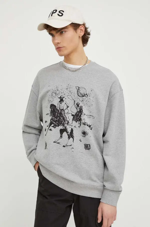Levi's Levi's pulover moški z bombažem RELAXD GRAPHIC CREW