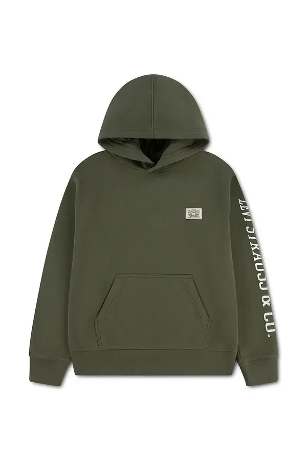 Levi's Levi's pulover otroški z bombažem SLEEVE HIT HOODIE