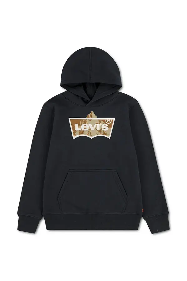 Levi's Levi's pulover s kapuco otroški z bombažem TALLEST PEAK BATWING HOODI