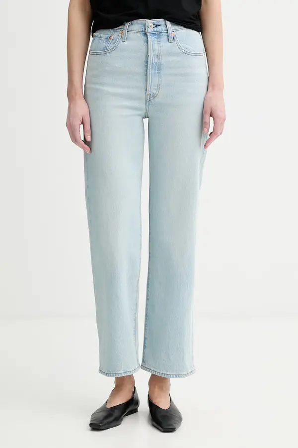 Levi's Levi's ravne kavbojke ženske RIBCAGE STRAIGHT ANKLE