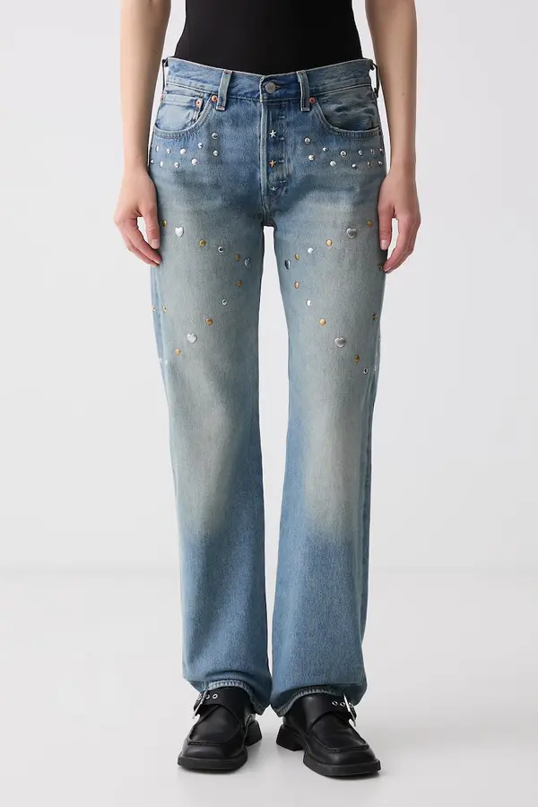 Levi's Levi's ravne kavbojke ženske ROAD WORN 501 x PRIDE