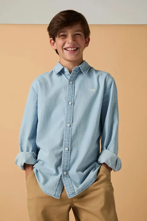Levi's Levi's srajca otroška bombažna BATTERY HOUSEMARK SHIRT
