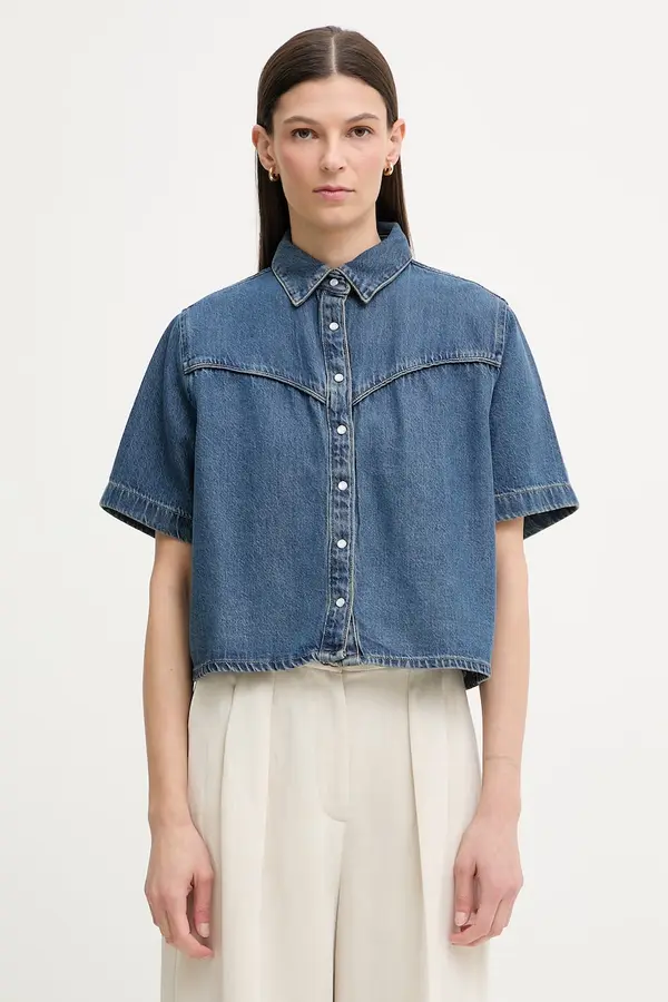 Levi's Levi's srajca ženska denimasta LOGAN SS DENIM