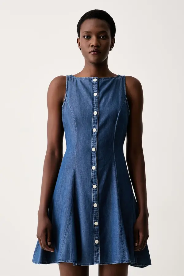 Levi's Levi's srajčna obleka z lyocellom MERCER SL MINI