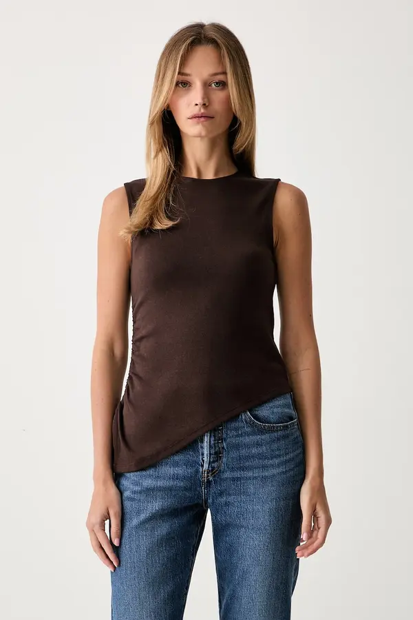 Levi's Levi's top ženski z bombažem ALILA ASYMMETRICAL SL