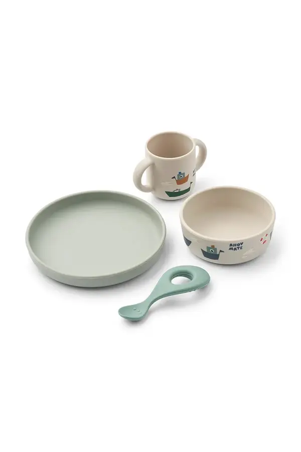 Liewood Liewood Komplet otroške posode Liewood Vivi Printed Tableware Set