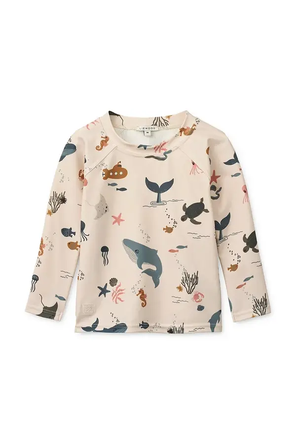 Liewood Liewood kopalni zgornji del z dolgimi rokavi otroški Noah Printed Longsleeve Swim Tee