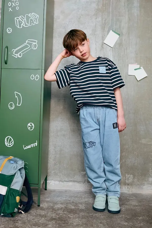 Liewood Liewood loose kavbojke otroške Borris Light Placement Denim Pants