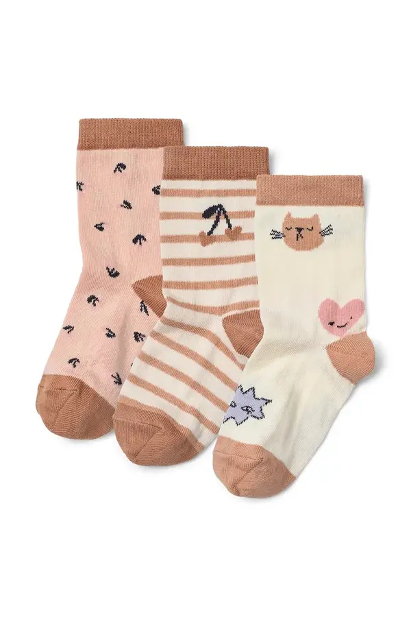 Liewood Liewood nogavice otroške Silas Socks 3-Pack paket 3 kosov