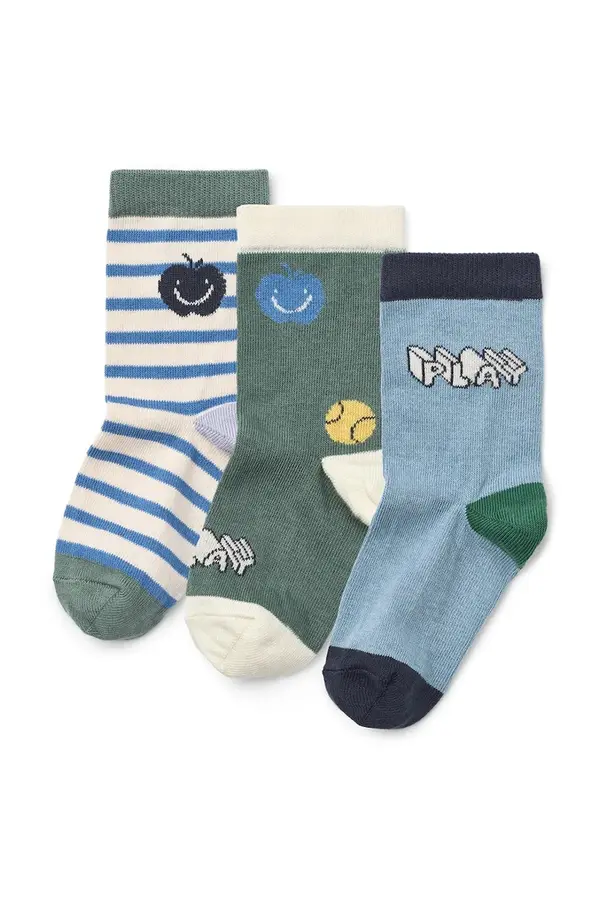 Liewood Liewood nogavice otroške Silas Socks 3-Pack paket 3 kosov