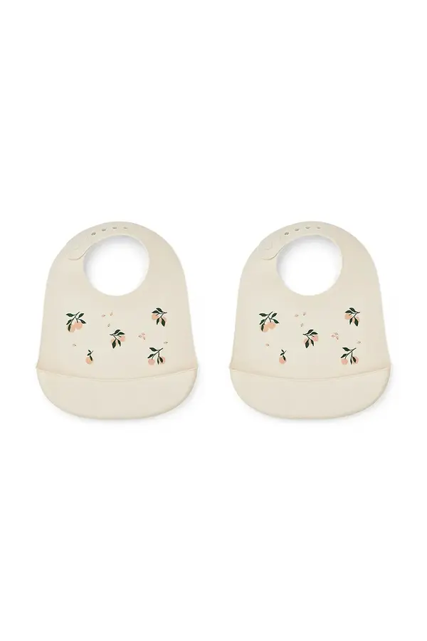 Liewood Liewood slinček za dojenčke Tilda Printed Silicone Bib 2-Pack