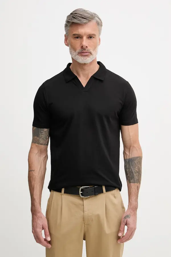 Lindbergh Lindbergh polo majica moška bombažna z elastanom
