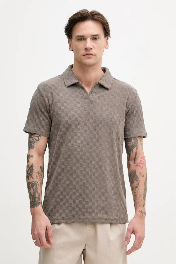Lindbergh Lindbergh polo majica moška z bombažem