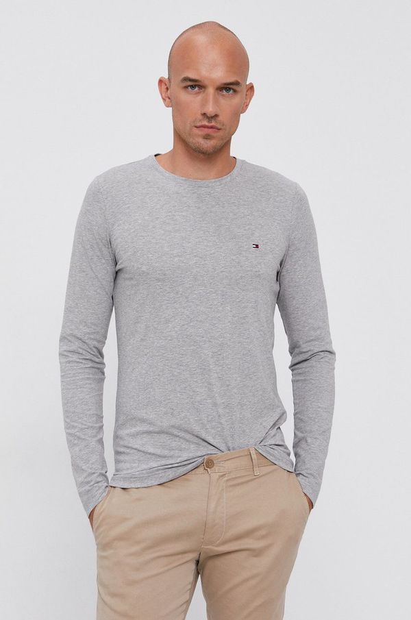 Tommy Hilfiger Longsleeve Tommy Hilfiger moški, siva barva