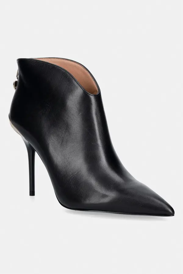 Love Moschino Love Moschino gležnarski čevlji s tanko peto ženski usnjeni