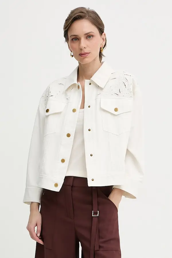Luisa Spagnoli Luisa Spagnoli jeans jakna ženska bombažna Vassano