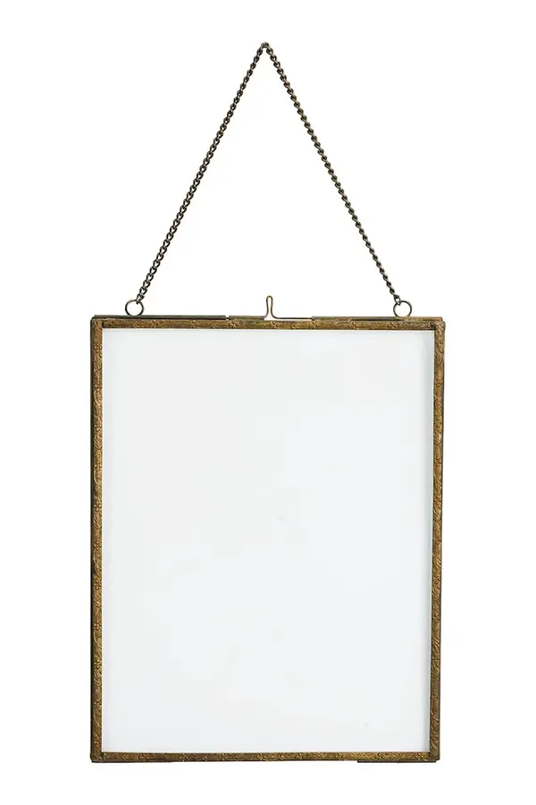Madam Stoltz Madam Stoltz okvir viseči iz patinirane kovine 20 x 25 cm