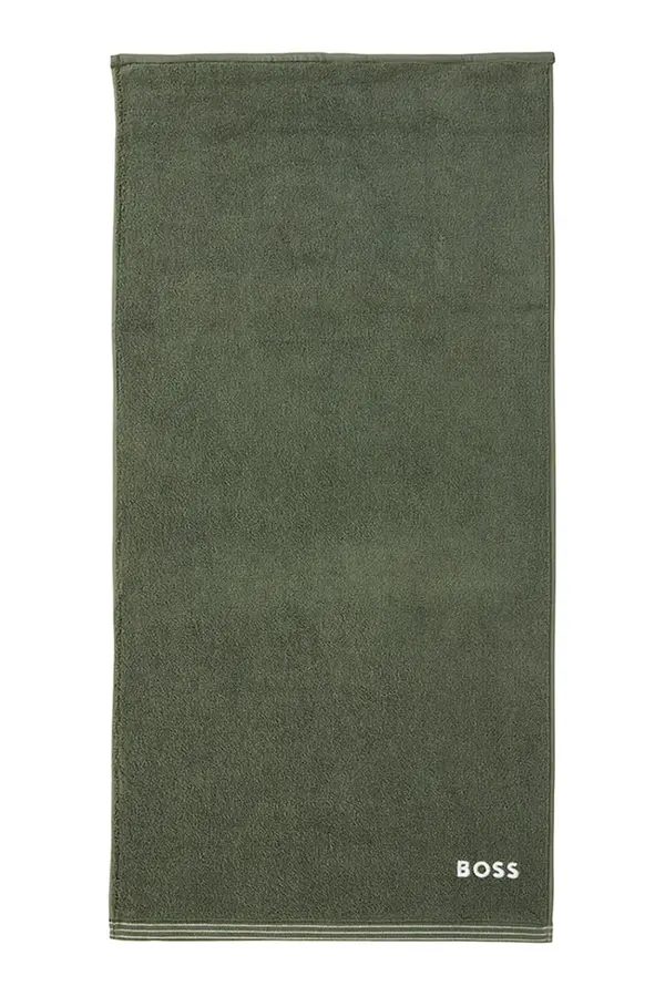 BOSS Majhna bombažna brisača BOSS EDGE Lichen 50 x 100 cm
