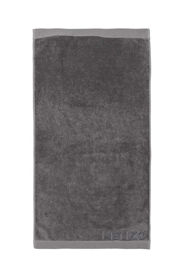 Kenzo Majhna bombažna brisača Kenzo Iconic Gris 45x70?cm