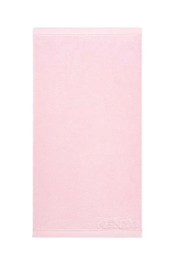 Kenzo Majhna bombažna brisača Kenzo Iconic Rose2 55x100 cm