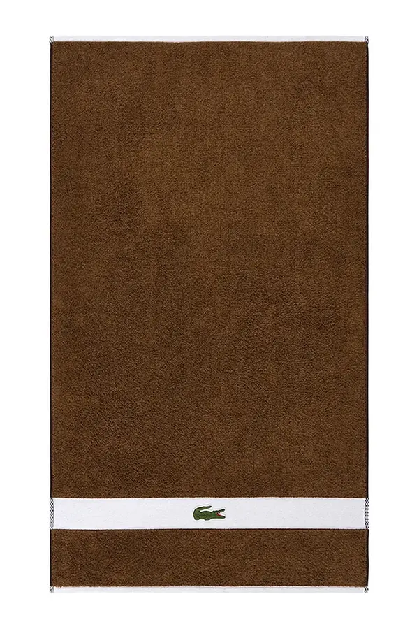 Lacoste Majhna bombažna brisača Lacoste LCASUAL Pecan 55 x 100 cm