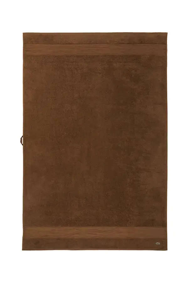 Lacoste Majhna bombažna brisača Lacoste LLECROCO Pecan 100 x 150 cm