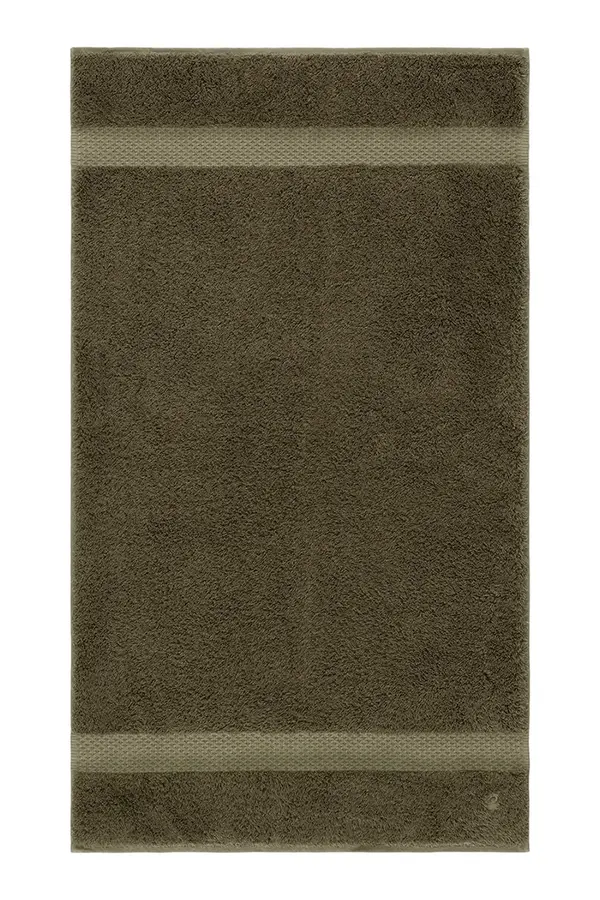 Yves Delorme Majhna brisača z bombažem Yves Delorme ETOILE Kaki 55 x 100 cm