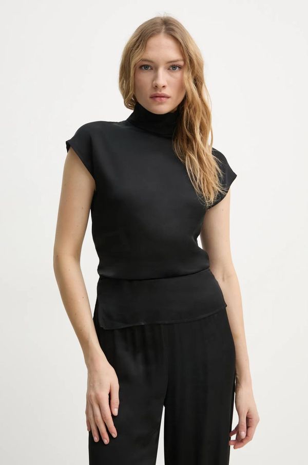 Aeron Majica AERON FLORA ženska, črna barva, TO554555