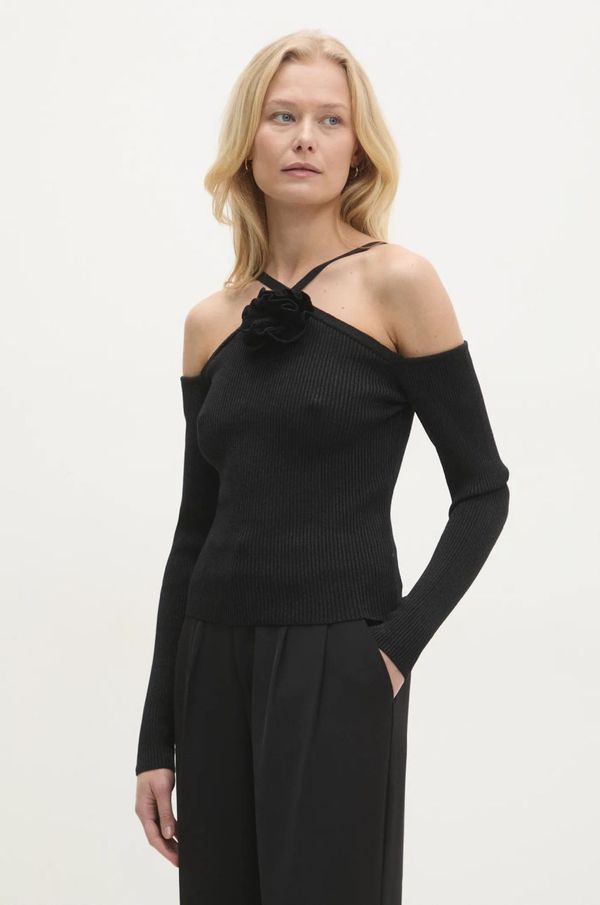 Answear Lab Majica Answear Lab ženska, črna barva