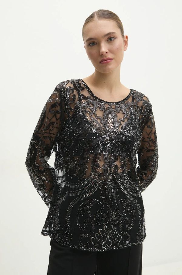 Answear Lab Majica Answear Lab ženska, črna barva