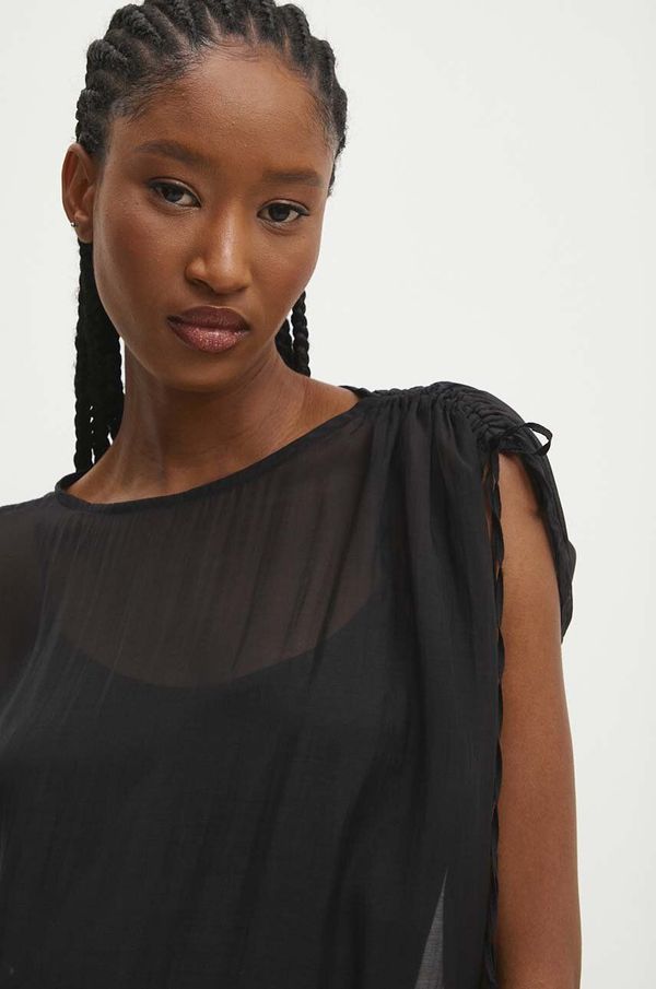 Answear Lab Majica Answear Lab ženska, črna barva