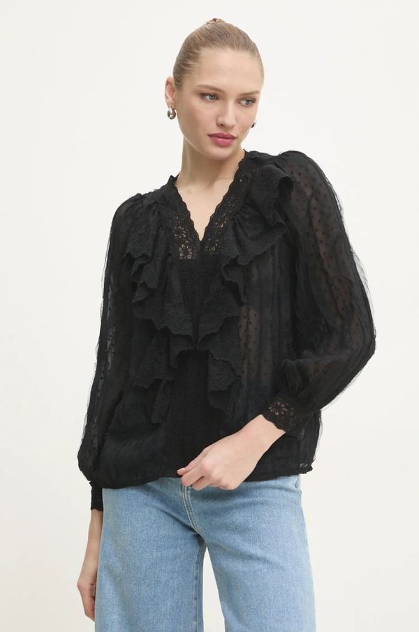 Answear Lab Majica Answear Lab ženska, črna barva