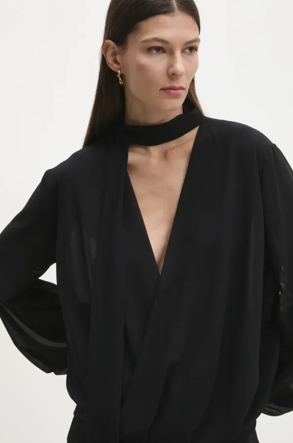 Answear Lab Majica Answear Lab ženska, črna barva