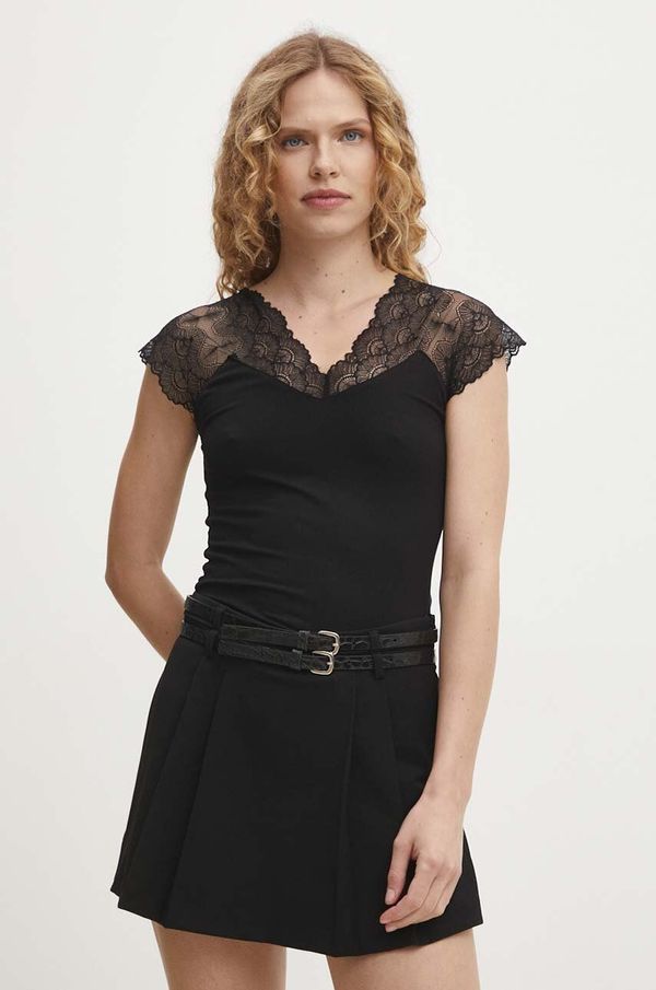 Answear Lab Majica Answear Lab ženska, črna barva