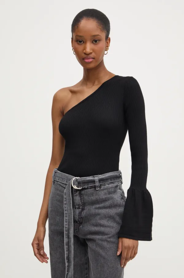 Answear Lab Majica Answear Lab ženska, črna barva