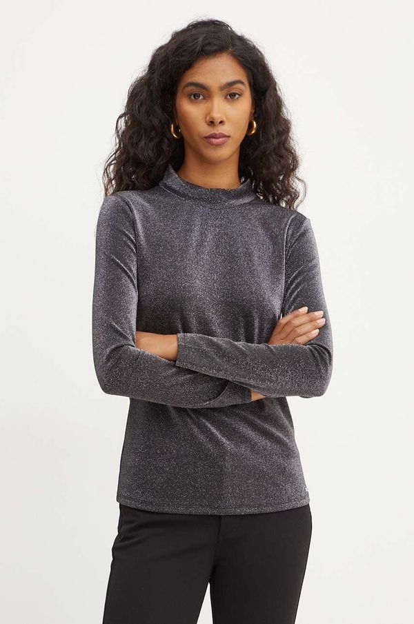 Armani Exchange Majica Armani Exchange ženska, srebrna barva, 6DYMCQ YJLXZ