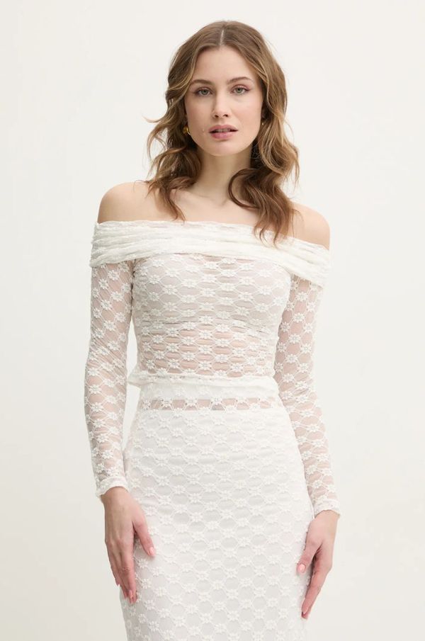 Bardot Majica Bardot ženska, bež barva, 59742TB