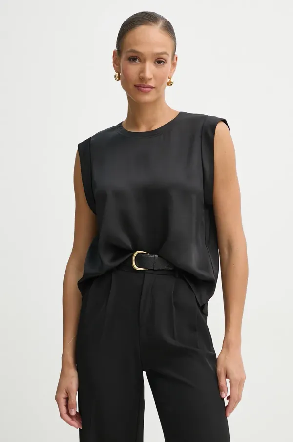 BOSS Orange Majica BOSS Orange ženska, črna barva, 50534865