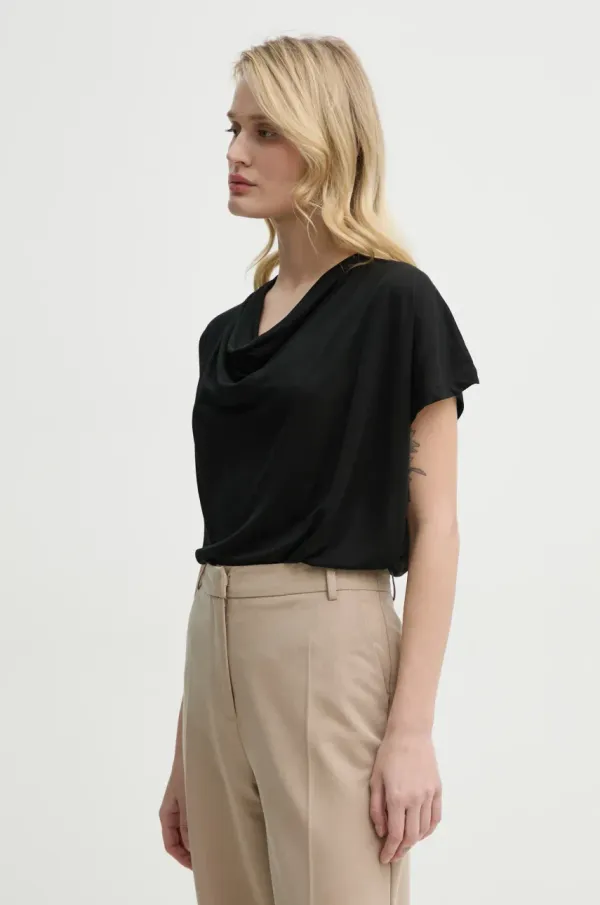 Bruuns Bazaar Majica Bruuns Bazaar ženska, črna barva, BBW4362