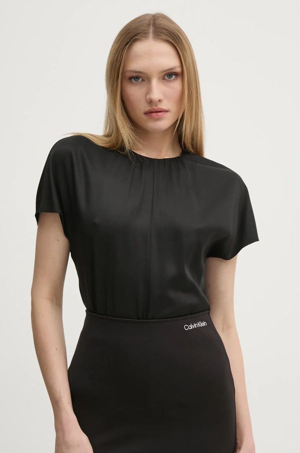 Calvin Klein Majica Calvin Klein ženska, črna barva, K20K207839