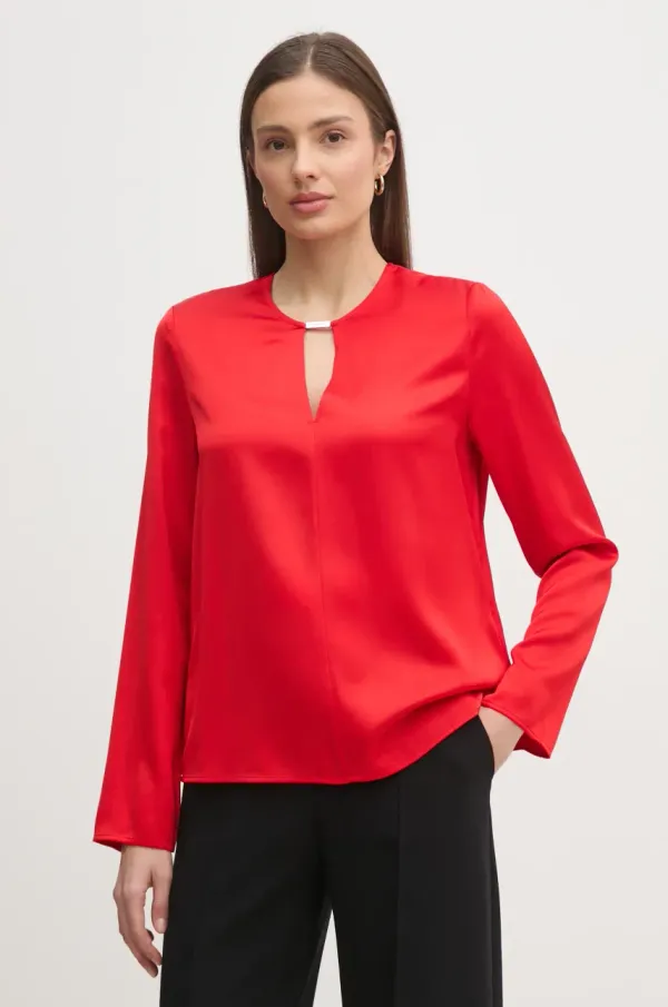 Calvin Klein Majica Calvin Klein ženska, rdeča barva, K20K208192