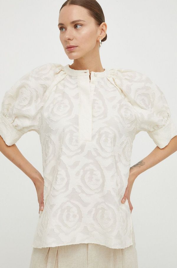 Day Birger et Mikkelsen Majica Day Birger et Mikkelsen ženska, bež barva