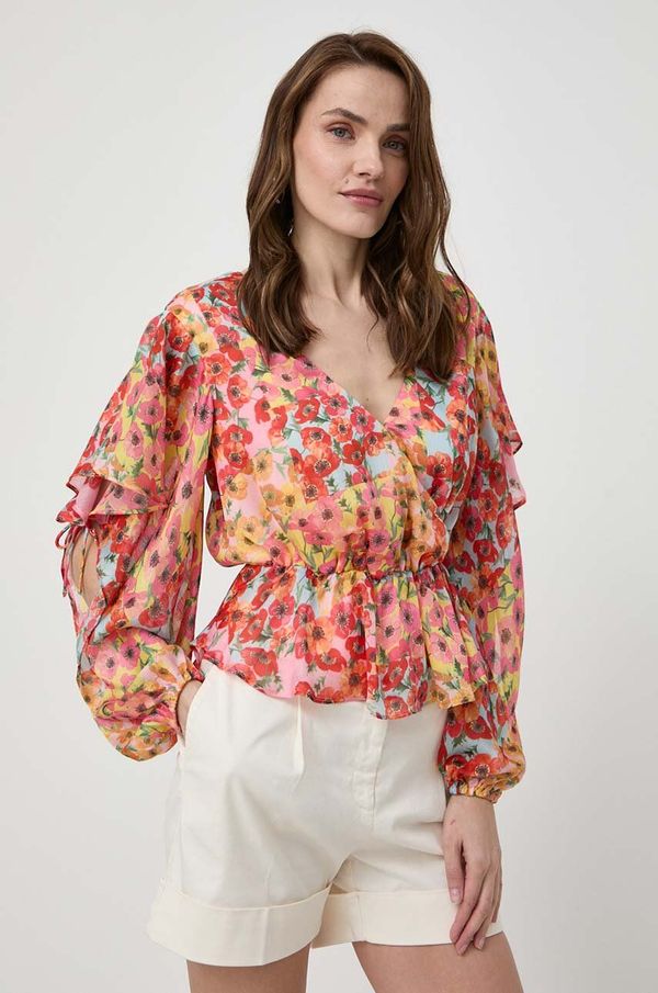 Guess Majica Guess SASKIKA ženska, oranžna barva, W4GH82 WCWF2