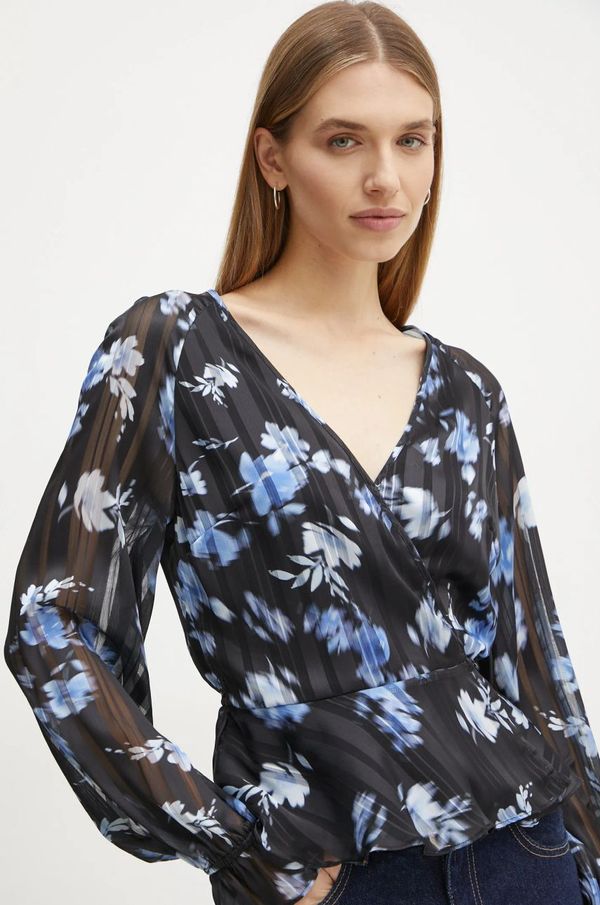 Guess Majica Guess ženska, črna barva, W5RH19 WGWV2