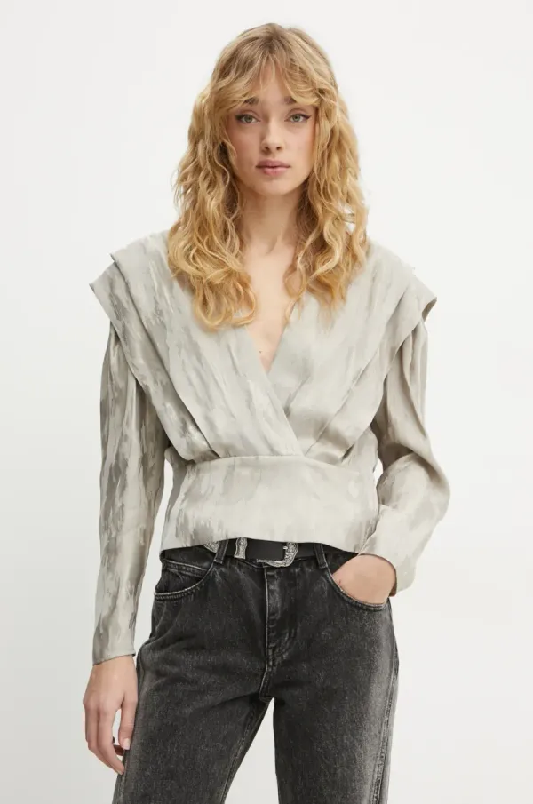 IRO Majica IRO ženska, siva barva, WM16TABIA